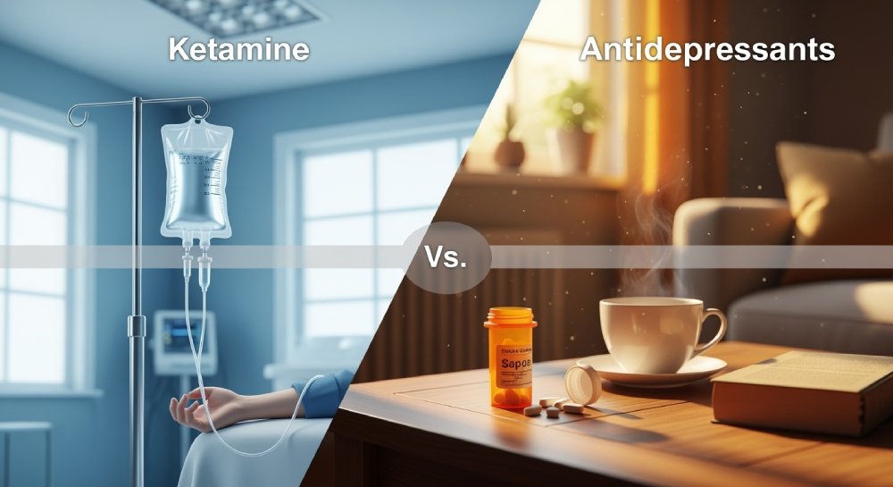 Ketamine vs. Antidepressants