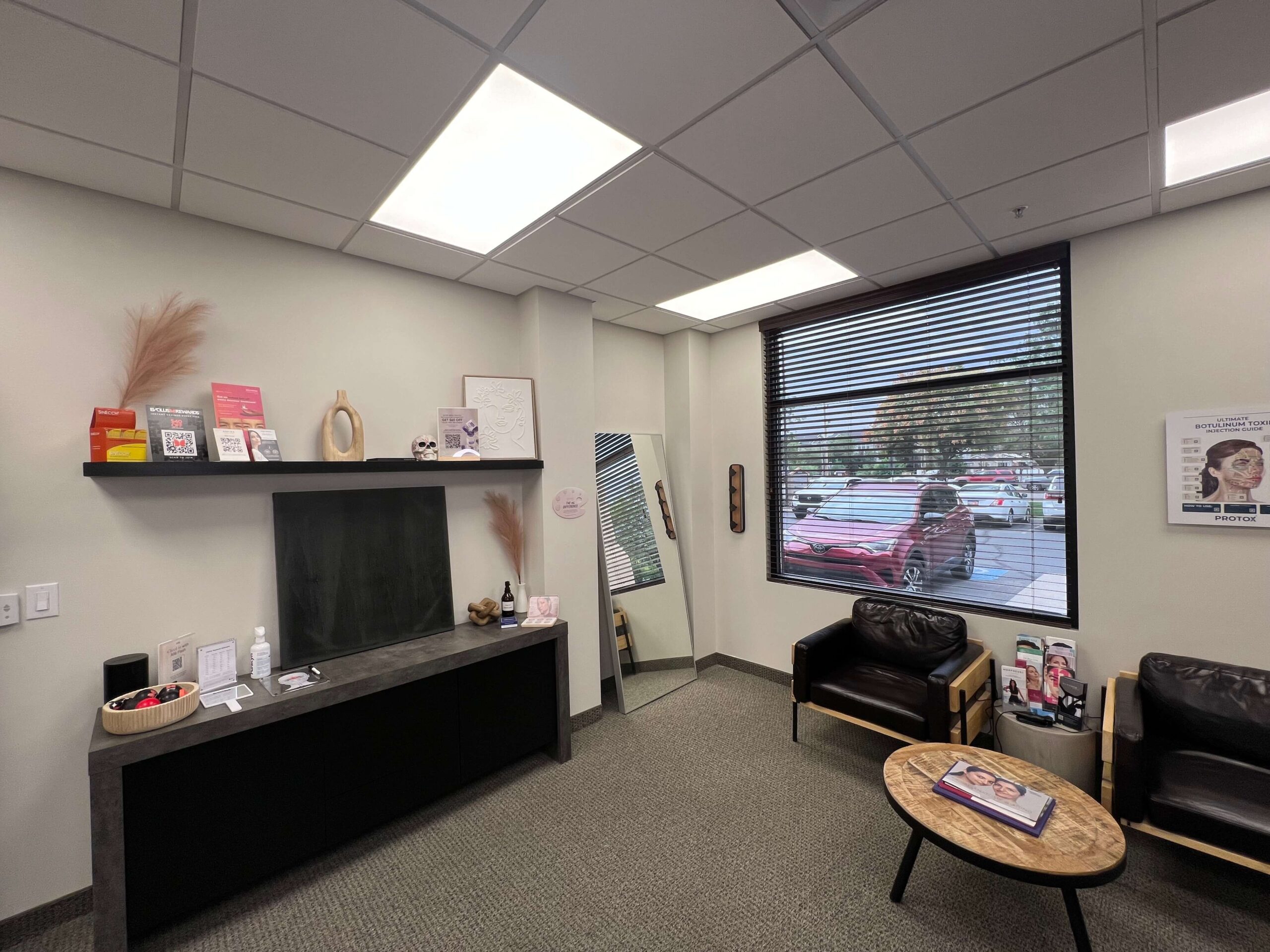 Aesthetic treatment room at Nervana Medical in Sandy, Utah for Botox and esthetician treatments.